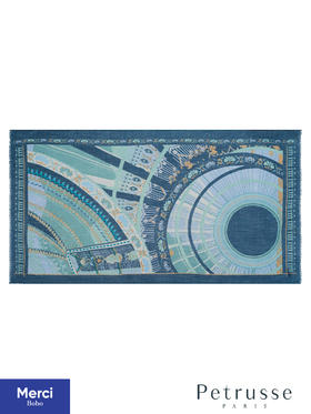 Petrusse贝图丝 璀璨巴黎·大皇宫合作款 羊毛真丝长巾