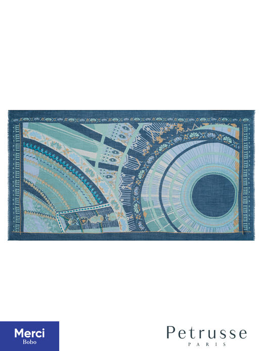 Petrusse贝图丝 璀璨巴黎·大皇宫合作款 羊毛真丝长巾 商品图0