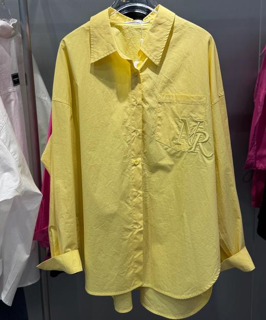 NC口袋绣字母长袖大版衬衫51225（黄）春季161011860321 商品图2