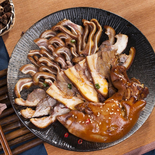 酱卤猪蹄+酱卤猪耳朵+酱卤猪头肉【生猪头头检测而非抽检】   中通/极兔/圆通 快递 商品图0