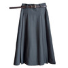 送腰带！韩版通勤西装百褶半身裙！2026女春夏新款高腰垂感显瘦A字中长款伞裙子！ 商品缩略图1