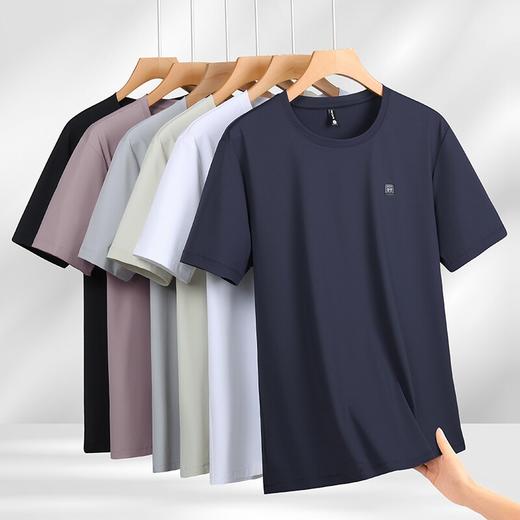 【DK】大依优型大码男装夏季圆领短袖T恤运动百搭休闲加肥加大短袖上衣 商品图3