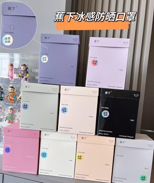【品牌授权】蕉下·夏季冰感3D防晒口罩（2盒起拍 单拍不发） 商品图2