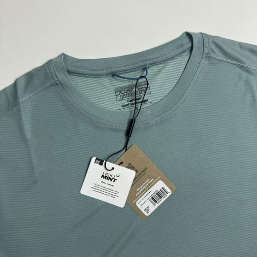 原单正品 Patagonia Cap Cool LW 轻量速干T恤，蓝色/黑色 S-XXL 商品图7