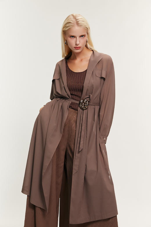 SAFICOO 松弛优雅 气质通勤款风衣 商品图2