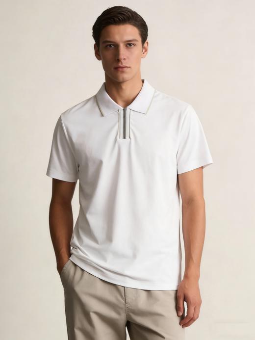 G2000男装SS26商场新款【凉感】全棉舒适短袖POLO衫61140068 商品图1