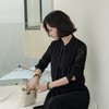 西子/雾中花凉感立体盘绳蕾丝盘扣外套背心连衣裙套装/WTXS0675 商品缩略图4