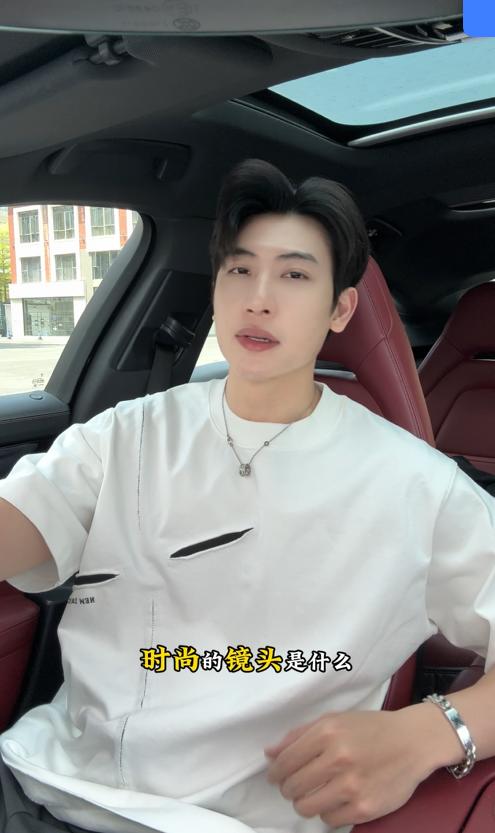 SG8709SDSA男装2026新款潮牌解构风短袖t恤斜向切割印花宽松半袖上衣 商品图0