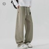 F031877新款四色串标相拼休闲运动版型男女同款情侣款宽松长裤 商品缩略图1