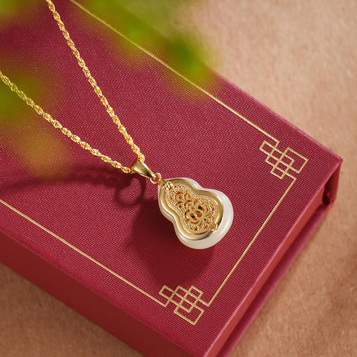 子佩集S925银【葫芦成诗】套链【DZ05515】纯银古法银可打开项链镀金2509 商品图3