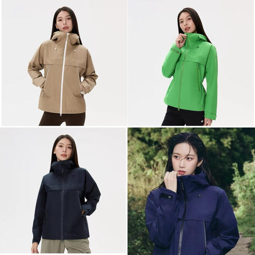 318-3 两棵树 女士四色冲锋衣 外套 再不秒肯定就没了 商品图0