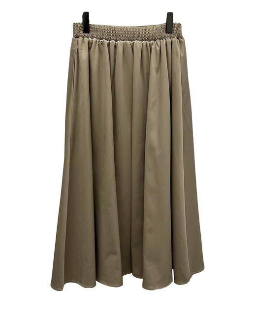 女款皮扣压褶半裙zh020 商品图1