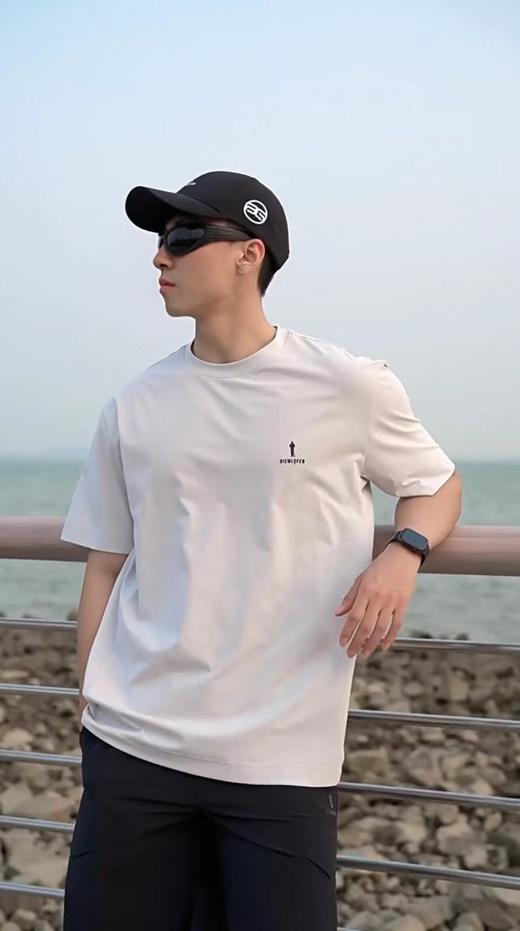 F031823春夏季男士T恤亲肤柔软短袖圆领上衣防晒速干T恤 商品图8