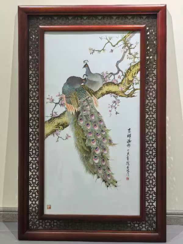 吉祥溢彩瓷板画