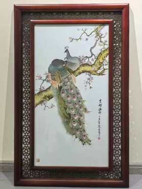 吉祥溢彩瓷板画