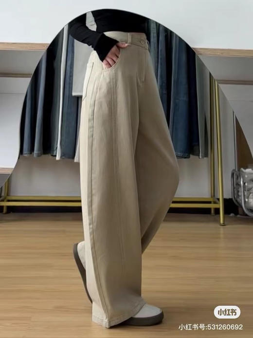 【3月27日 周末秒杀 直接调价下单即可】出黑色啦 春夏都可以穿的 天丝棉混纺 弯刀裤 邂逅 松弛感穿搭 再一款 藏肉 弯刀裤 商品图7