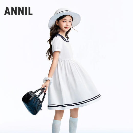 女童短袖连衣裙夏季新款安奈儿童装EG623549 商品图1
