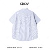 SDSA男装2026新款高贵轻奢时尚简约竖纹设计短袖衬衫T恤百搭宽松 商品缩略图4