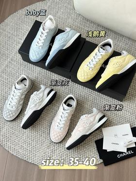 香奈儿 24A最新三代菱格棒球鞋