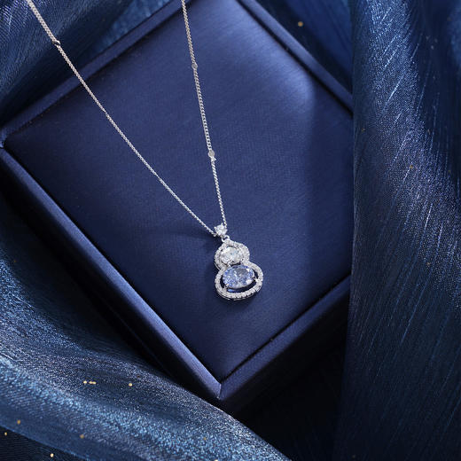 子佩集【紫气福来】S925银套链【YL-7561】时尚锆石葫芦项链2509 商品图2