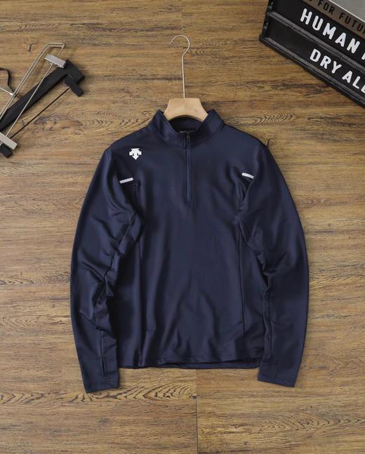 F031857新款户外运动半拉链立领空气层速干情侣款运动卫衣 商品图5