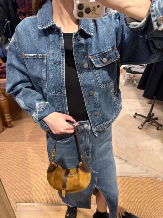 F031885美式复古百搭纯棉牛仔布男女同款牛仔外套夹克 商品图14