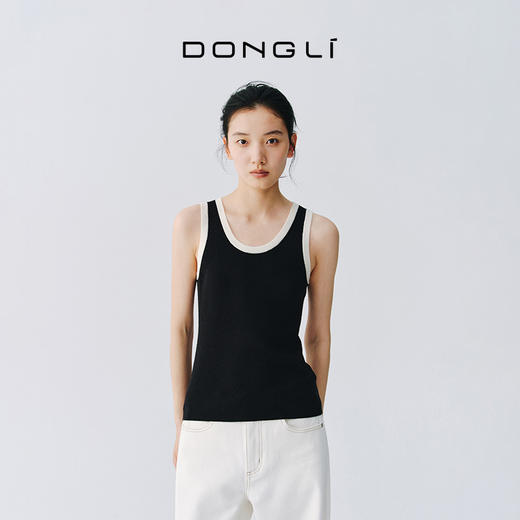 东黎 • 万物复苏 网球背心 山羊绒桑蚕丝女士春夏运动背心  6059 商品图3