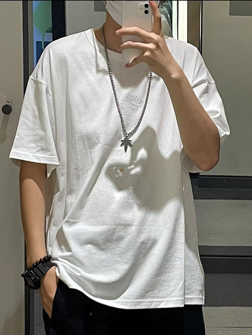 外贸工厂订单余！ 经典款 刺绣logo短袖T恤情侣款！ 商品图1