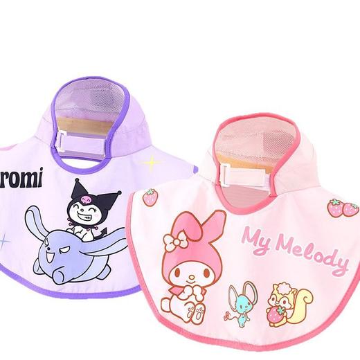 【UPF50+❗️儿童防晒护颈帽】宝宝夏日必备“全方位防护”防晒护颈不做黑宝❗️女童披肩盆帽库洛米遮阳帽，防晒空顶帽女孩小学生出游L 商品图4