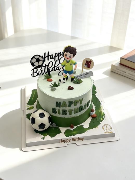 【臻品系列】--加高胚三层夹心【足球少年】蛋糕 商品图2