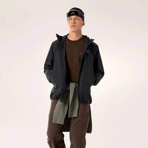 F031808男女情侣款春季户外防风休闲功能性薄款软壳梭织压胶连帽外套 商品图7