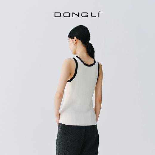 东黎 • 万物复苏 网球背心 山羊绒桑蚕丝女士春夏运动背心  6059 商品图4