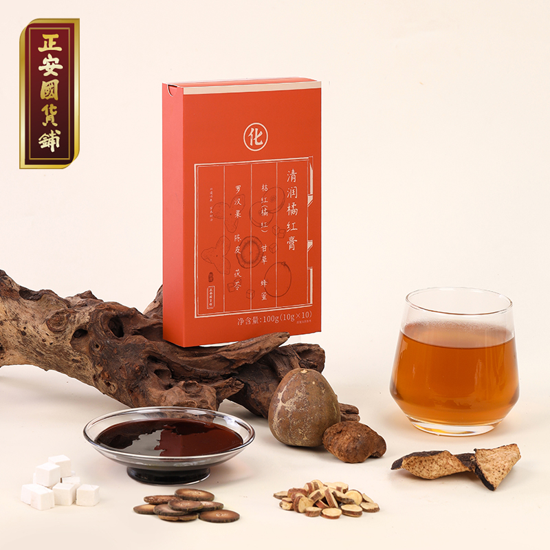 正安 清润橘红膏 非遗技艺制作清润干爽 六味配伍三重沁养 轻盈告别干燥 日常养护即冲即饮 100g（10g*10袋）/盒