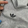 F031850春季新款简约百搭落肩款连帽华棉开衫卫衣外套 商品缩略图3