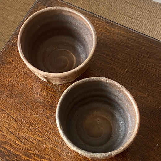 日本中古粗陶手作器皿 带签章 X1519 商品图2