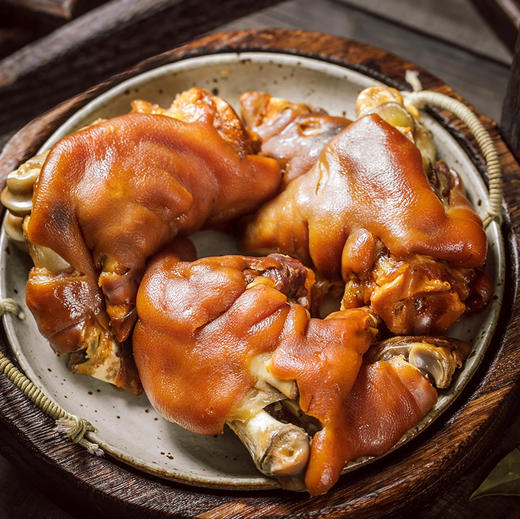 泰祥-宝竹酱卤猪蹄+酱卤猪耳朵+酱卤猪头肉组合装，小火慢炖，咸淡适中，入口筋皮软糯，老少皆宜，抽气密封包装，携带方便，吉祥如意熟食礼盒 商品图6