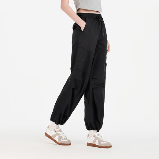 森马休闲裤女夏肌理凉感防晒宽松打褶工装裤松弛感潮酷街头阔腿裤 商品图2