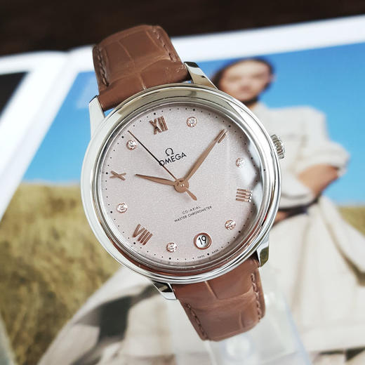 【95新】OMEGA 欧米茄434.13.34.20.52.002天文台认证同轴自动机械机芯日期显示34MM（女款）碟飞系列精钢090326AK04 商品图4