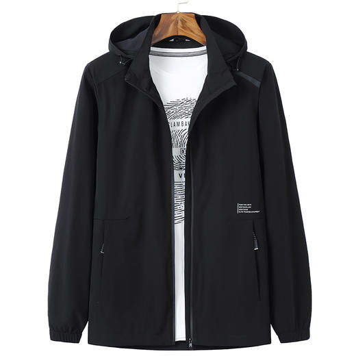 【DWN】大依优型大码男装春季休闲夹克外套商务百搭运动长袖连帽外套 商品图5