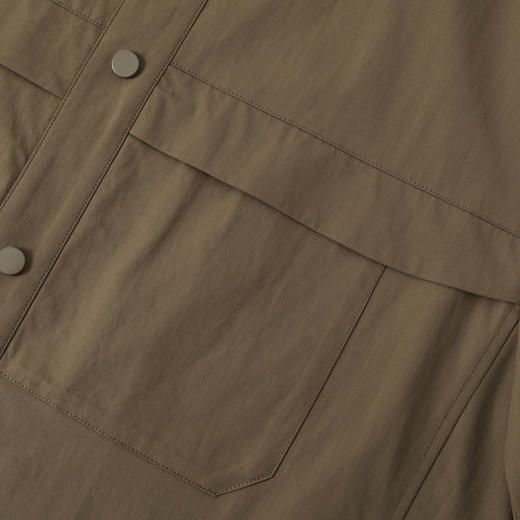 GXG男装26春季简约百搭工装休闲双贴大口袋舒适透气男式翻领夹克K&C 商品图11