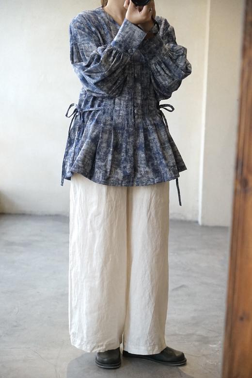 The last flower of the afternoon 细节感收腰上衣衬衫 商品图5