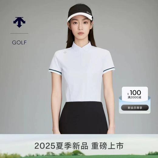 F0318126撞色提织装饰女士防晒修身短袖POLO衫上衣 商品图11