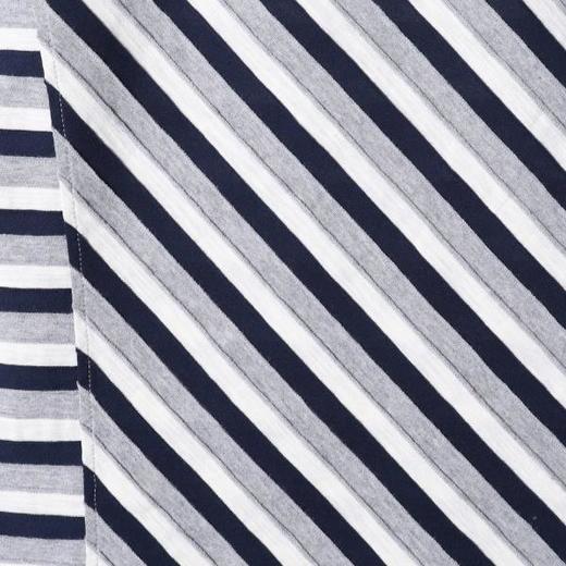 26T155SDSA男装2026新款轻奢老钱风简约撞色斜纹短袖T恤领口拼接百搭 商品图3