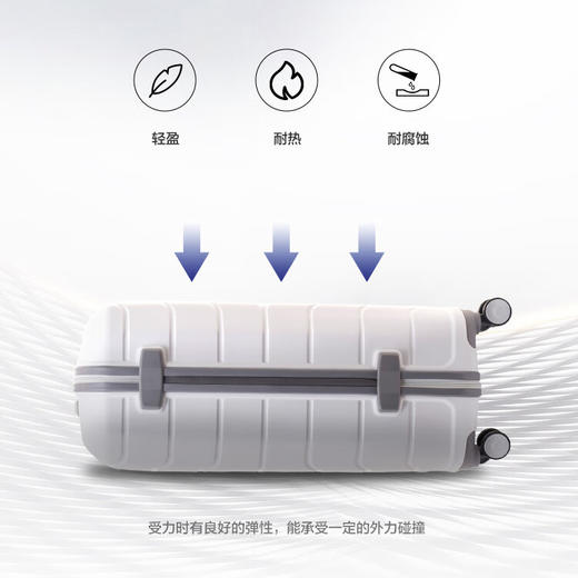 新秀丽（Samsonite）拉杆箱万向轮行李箱PP材质20寸耐磨轻盈高回弹 I72 商品图8