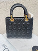 Dior 戴妃 五格 黑金 羊皮 手提 单肩包 商品缩略图1