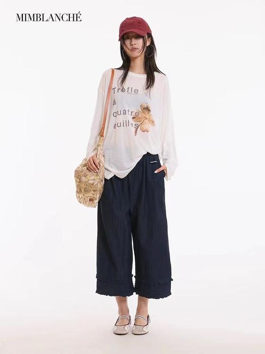 F0318115可穿防晒衣两用穿四叶草透气舒适宽松长袖T恤 商品图9