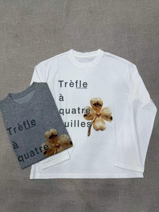 F0318115可穿防晒衣两用穿四叶草透气舒适宽松长袖T恤 商品图0