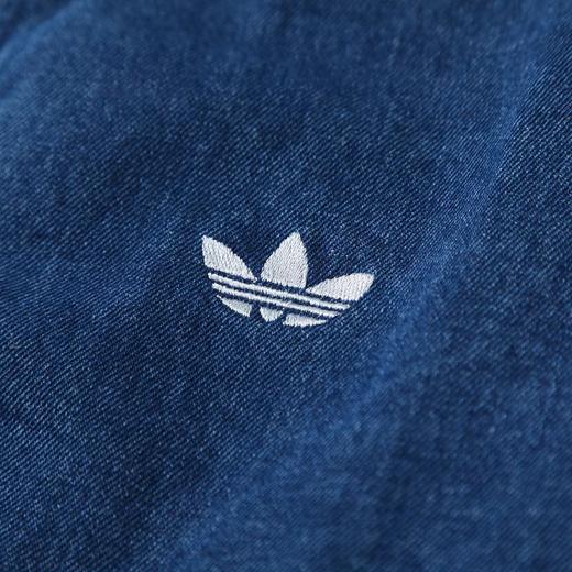 F031869复古做旧老钱风男女同款拉链立领宽松舒适牛仔外套 商品图7