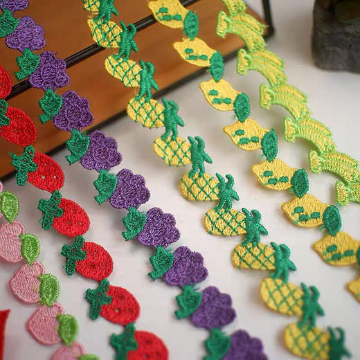 小布伶0091-DIY刺绣花边可爱水果 商品图1