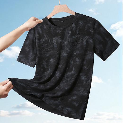 【DK】大依优型大码男装夏季印花短袖T恤圆领休闲棉质百搭短袖上衣 商品图4